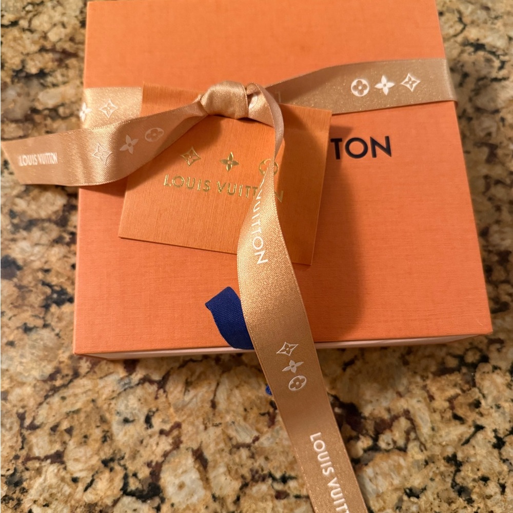 Louis Vuitton Orange Box with Gold Ribbon